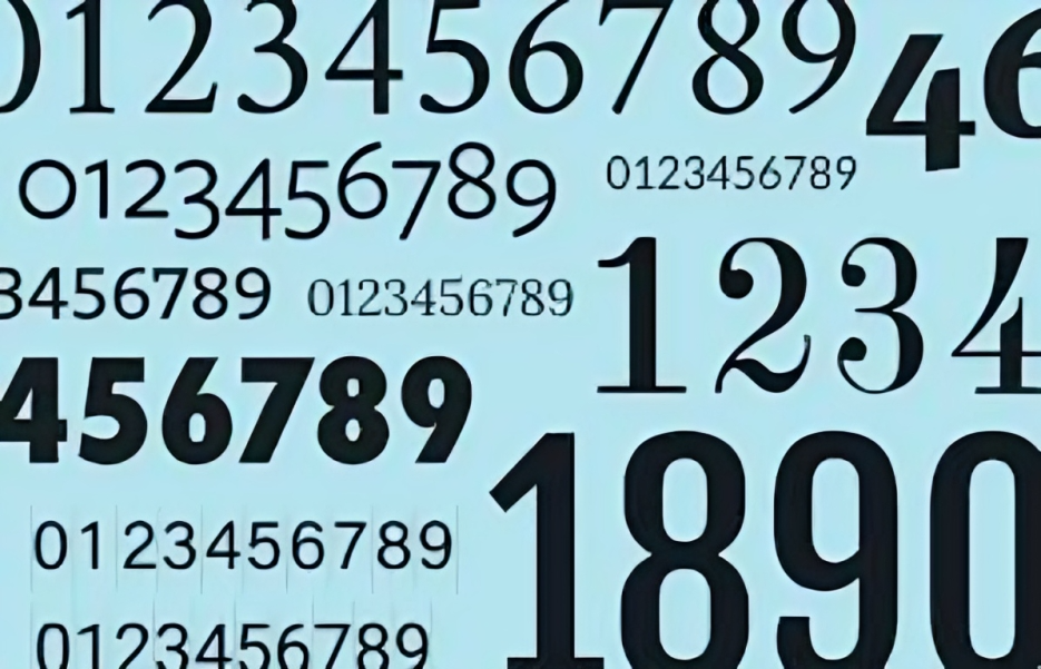 Number Fonts